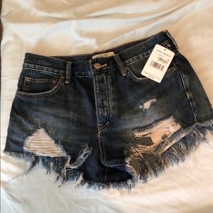 Free people jean shorts
